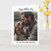 Verjaardagskaart voor Vader van Favoriete Mens van Kaart (Gele Bloem)