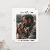 Verjaardagskaart voor Vader van Favoriete Mens van Kaart (Voorkant / Achterkant in situ)