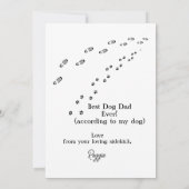 Verjaardagskaart voor Vader van Favoriete Mens van Kaart (Achterkant)