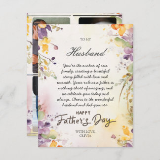 Verjaardagskaart voor Vader voor Echtergenoot Van  Feestdagenkaart