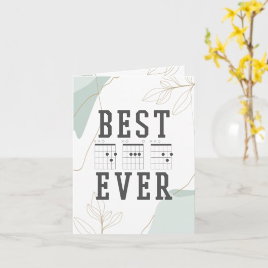 Verjaardagskaart voor Vaderdag | Beste papa ooit g Kaart (Gele Bloem)