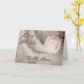 Verjaardagskaart voor verloofde kaart (Gele Bloem)