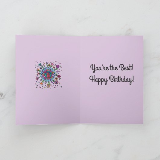 Verjaardagskaart voor vriend(in) - kaart (Binnen)