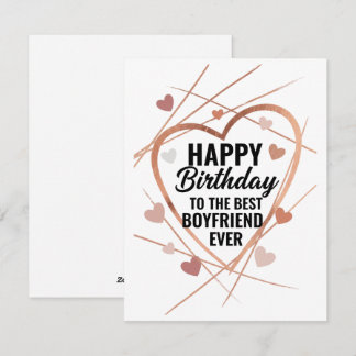 Verjaardagskaart voor vriend romantische liefde feestdagenkaart