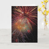 verjaardagskaart voor vuurwerk kaart (Gele Bloem)