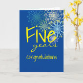 Verjaardagskaart voor werknemers van Fireworks UNI Kaart (Gele Bloem)