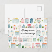 Verjaardagskaart voor woning realty briefkaart (Voorkant / Achterkant)