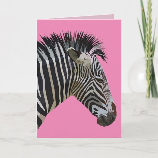 VERJAARDAGSKAART VOOR ZEBRA KAART (Voorkant)