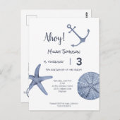 Verjaardagskaart voor zeilers, elke leeftijd briefkaart (Voorkant / Achterkant)