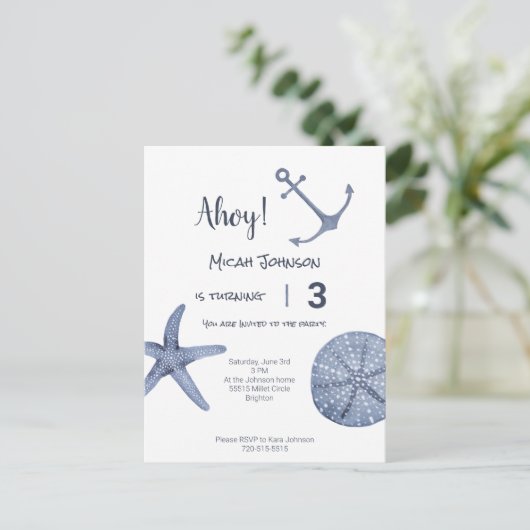 Verjaardagskaart voor zeilers van elke leeftijd briefkaart (Staand voorkant)