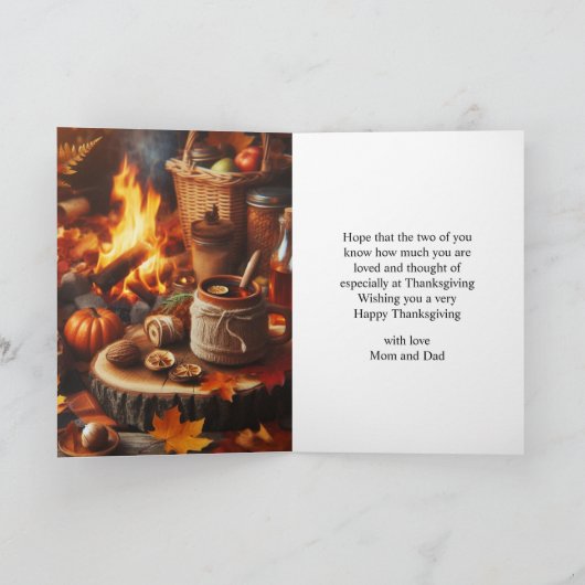 Verjaardagskaart voor zoon en schoondochter voor T Feestdagen Kaart (Binnen)