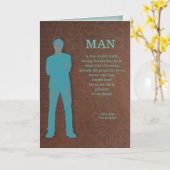 Verjaardagskaart Wat Een Echte Man Is Kaart (Gele Bloem)