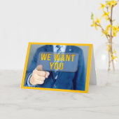 Verjaardagskaart 'We willen jou' Kaart (Gele Bloem)