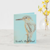 Verjaardagskaart wereld beste vader kaart (Gele Bloem)