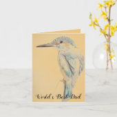 Verjaardagskaart wereld beste vader kaart (Gele Bloem)