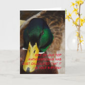 Verjaardagskaart Wiskundige Kaart (Gele Bloem)