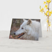 Verjaardagskaart Wolf Kaart (Gele Bloem)