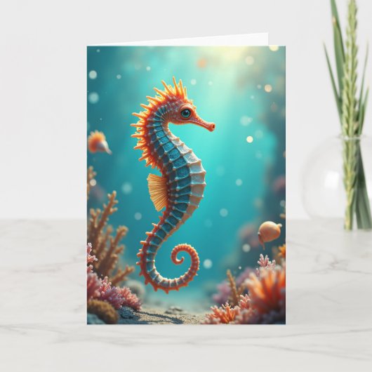 Verjaardagskaart Zeepaarden Kaart (Voorkant)