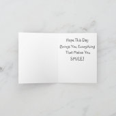 Verjaardagskaart Zwarte Lab Kaart (Binnen)