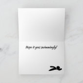 Verjaardagskaart Zwem Sport Ontwerp Kaart (Binnen)