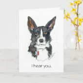 Verjaardagskaarten 4 Koele mensen: "Ik HOOR JE!" b Kaart (Gele Bloem)