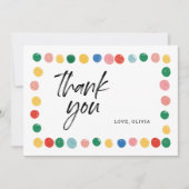 Verjaardagskaarten bedankt moderne kunst (Voorkant)