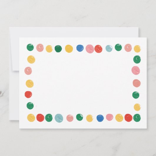 Verjaardagskaarten bedankt moderne kunst (Achterkant)