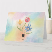 VERJAARDAGSKAARTEN EN BLOEMEN KAART (Achterkant)