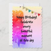 Verjaardagskaarten / gelukkige verjaardag kaart (Achterkant)