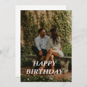 verjaardagskaarten kaart (Voorkant / Achterkant)