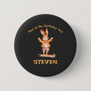 Verjaardagskaarten met dieren voor de eerste verja ronde button 5,7 cm