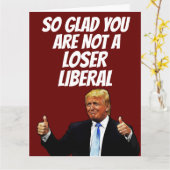 VERJAARDAGSKAARTEN MET DONALD TRUMP GRAPPIG GROTE  KAART (Gele Bloem)