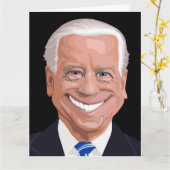 VERJAARDAGSKAARTEN MET JOE BIDEN GRAFISCH WERK KAART (Gele Bloem)