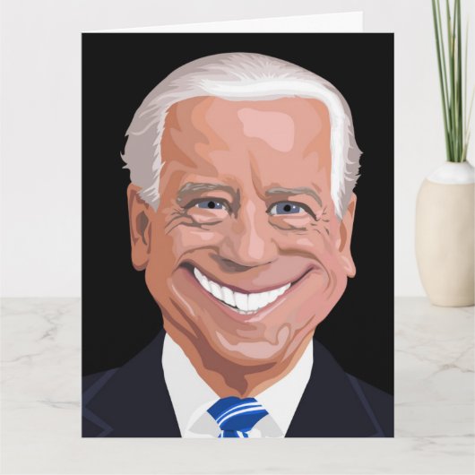 VERJAARDAGSKAARTEN MET JOE BIDEN GRAFISCH WERK KAART (Voorkant)