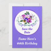 Verjaardagskaarten, Save the Date-kaarten met FOTO Kaart (Voorkant)