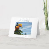 Verjaardagskaarten Sinaasappel Rozen 29 Forever Tw Kaart (Achterkant)