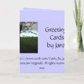 Verjaardagskaarten van Janz voor papa Kaart (Achterkant)