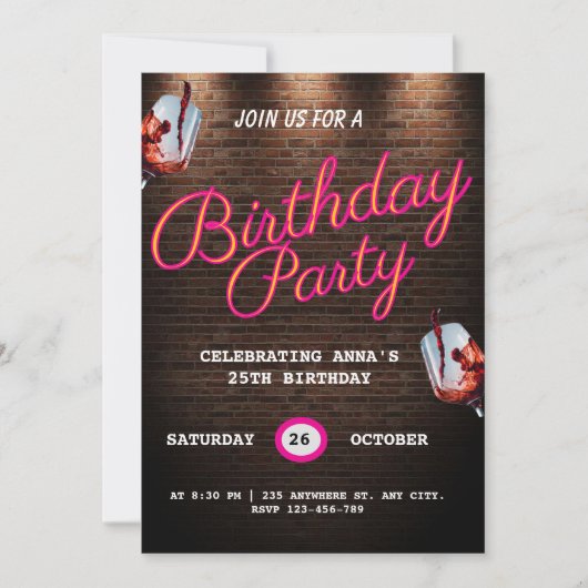 Verjaardagskaarten voor 25 jaar kaart (Voorkant)