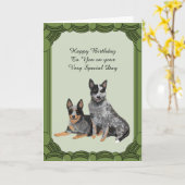 Verjaardagskaarten voor Australische runderen Kaart (Gele Bloem)