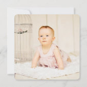 Verjaardagskaarten voor baby's nummer 1 1e verjaar kaart (Achterkant)