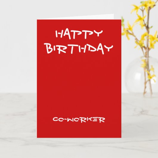 Verjaardagskaarten voor collega's kaart (Gele Bloem)