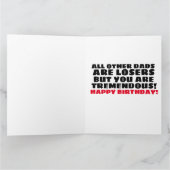 VERJAARDAGSKAARTEN VOOR DONALD TRUMP "VERLIEZERS!" KAART (Binnen)