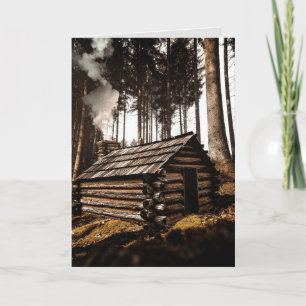 VERJAARDAGSKAARTEN VOOR HOUTEN HUIS, OFF THE GRID KAART
