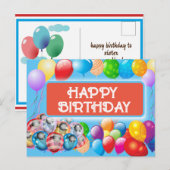 verjaardagskaarten voor kinderen ansichtkaart briefkaart (Voorkant / Achterkant)