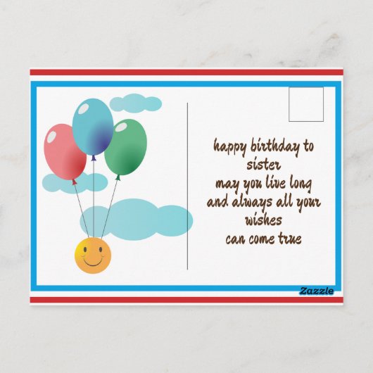 verjaardagskaarten voor kinderen ansichtkaart briefkaart (Achterkant)