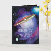 Verjaardagskaarten voor kinderen die van de ruimte kaart (Gele Bloem)