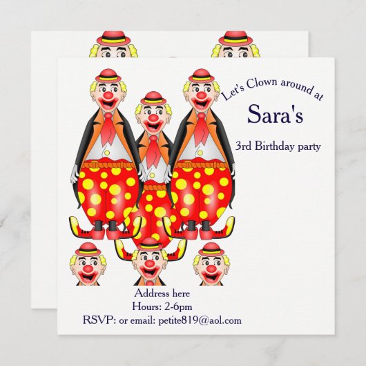 verjaardagskaarten voor kinderen kaart (Voorkant / Achterkant)