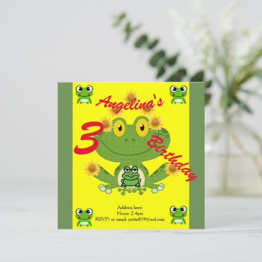 verjaardagskaarten voor kinderen kaart (Staand voorkant)