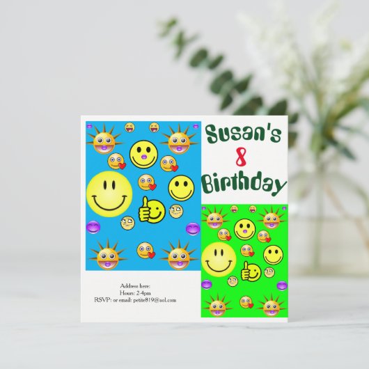 verjaardagskaarten voor kinderen kaart (Staand voorkant)