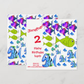 verjaardagskaarten voor kinderen kaart (Voorkant / Achterkant)